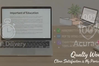 type handwritten notes into word or PDF