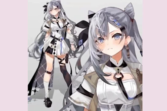 design and rig 2d anime vtuber model live2d vtuber model live 2d vtuber model