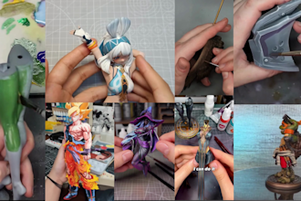 3d print and paint miniatures, custom tabletop models and resin prints