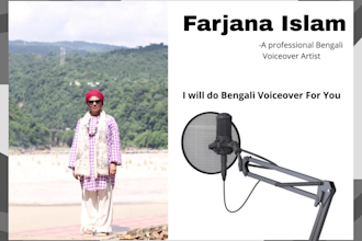 do professional bengali voiceover for you