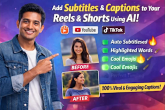 add engaging subtitles and captions to reels and shorts using ai