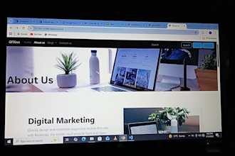 design HTML CSS bootstrap website using bootstrap 5