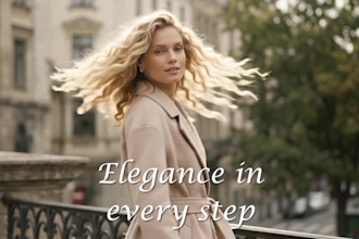 create cinematic ai fashion commercial video ads