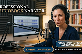 be your ai audiobook narrator audio recording ai voiceover audio english voice