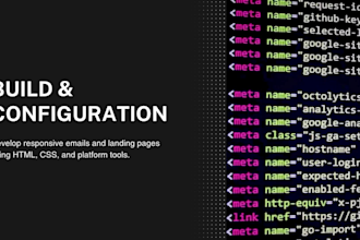 design and develop a responsive HTML email template