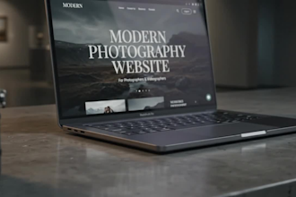 esign modern photography website for photographer and videographer portfolio