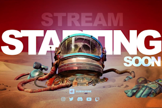 design animated twitch stream overlay