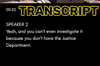transcribe podcasts, interviews, videos into text