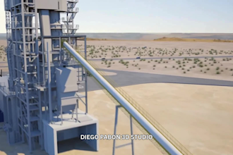 create 3d industrial animation and manufacturing process video