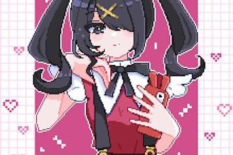pixel art character illustration and animation