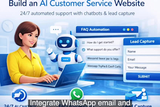 build an ai customer service website for your business