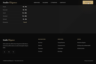create a modern website for your local business, bakery or restaurant