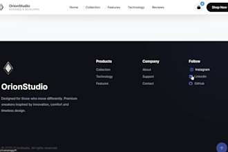 build an animated website for your restaurant or store