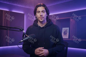 create video course, elearning course video, using  keygen heygen ai, synthesia