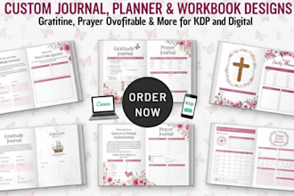 journal design gratitude journal prayer journal devotional journal canva design