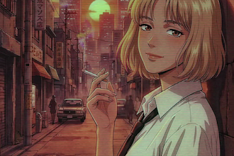 draw custom retro anime style illustration