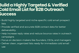 set up cold email campaign, inbox warm up, copywriting and lead generation