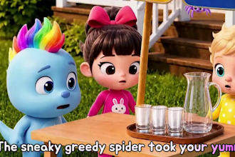 do 3d kids ai animation for kids song, kids rhymes, learning educational video