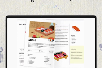 canva editable cookbook layout, healthy diet recipe meal plan ebook design