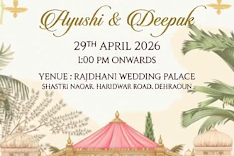 create indian wedding invitation video with custom design