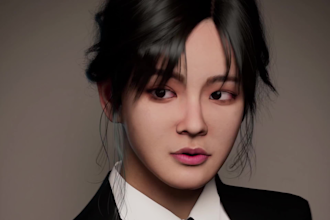 model custom 3d hair for your character