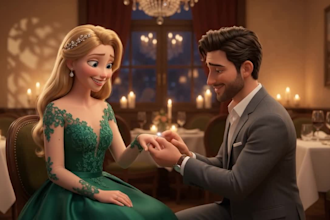 create 3d pixar ai proposal video 3d romantic storytelling 3d ai proposal videos