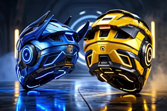 design custom 3d helmet for sci fi cosplay and 3d printing