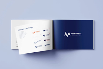 design logo and complete brand style guides with all files