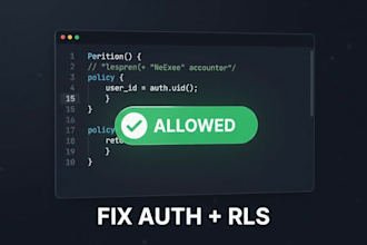 fix supabase auth, rls, database and nextjs issues
