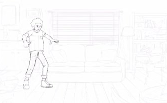 create 2d traditional animation, 2d line art, 2d hand drawn animation