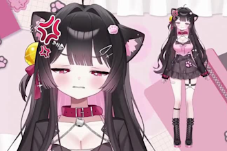 draw and rig 2d vtuber model, live2d vtuber, vtuber rigging, v tuber design