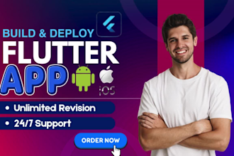 develop a flutter firebase app for android and ios with realtime database