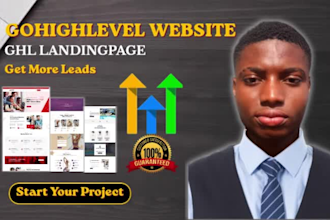 build gohighlevel website and ghl landingpage for lead generation
