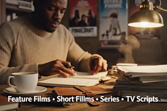 write movie screenplay feature film script tv short series