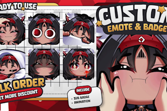 draw twitch emotes, sub badge and animated emotes