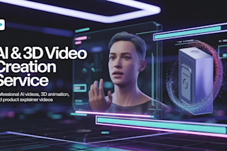 do make 3d ai product videos, ai videos for youtube, ai stories for kids