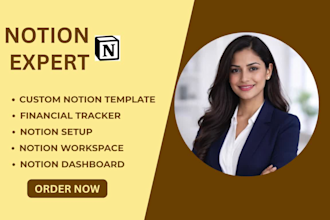 build a notion workspace, notion dashboard,  notion setup