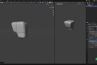 do blender 3d modeling, 3d model, rendering and game assets