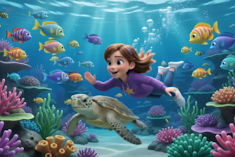create ai 3d cartoon video animation for youtube