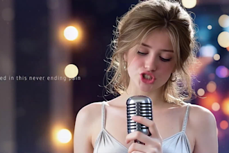 create a realistic ai lip sync music video, with realistic visuals for songs