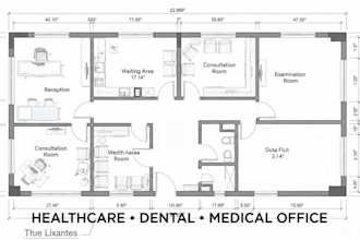 create medical clinic floor plans,healthcare floor plan and dental office layout