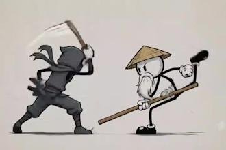 create custom stickman 2d animation for youtube, promo, or fight scenes