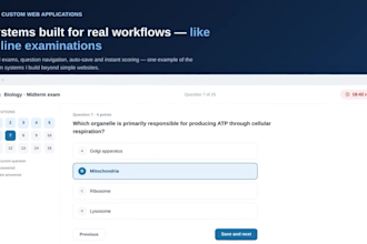 build a custom web portal with admin dashboard