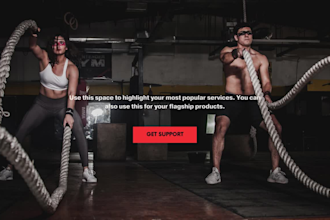 design a modern gym, sports, workout, fitness website