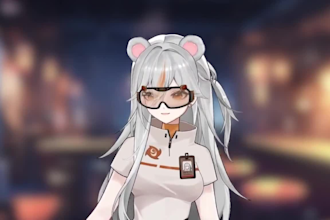 do live2d vtuber models for rigging or animation, character expressions, assets