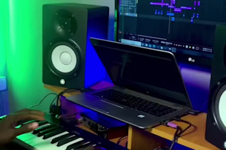 record piano, synth, organ, and orchestras