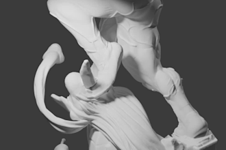 do 3d character sculpting prop modeling and 3d printing stl