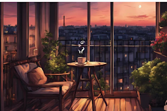 create chill lofi animation loops and music videos
