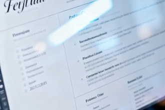 designing a modern job winning CV and resume