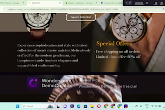 create branded shopify website for dropshipping business